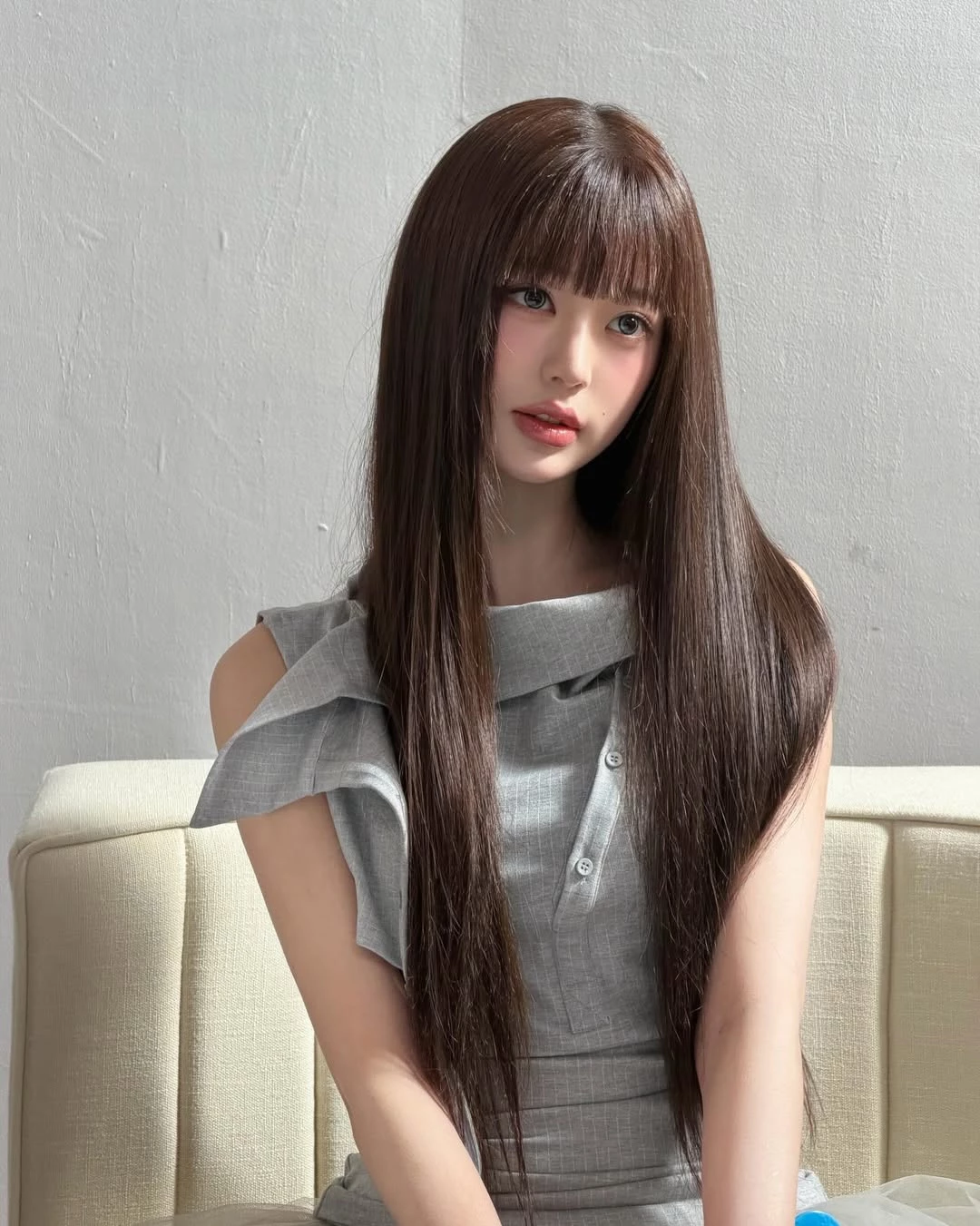 張員瑛髮型推薦5：漫畫瀏海直長髮