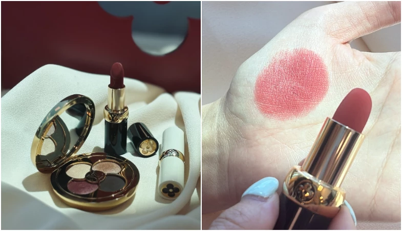 LV Rouge 霧面唇膏，NTD5,000；補充芯，NTD2,100