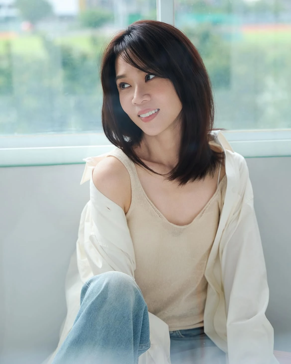 謝盈萱示範40歲減齡髮型1：鎖骨剪鮑伯
