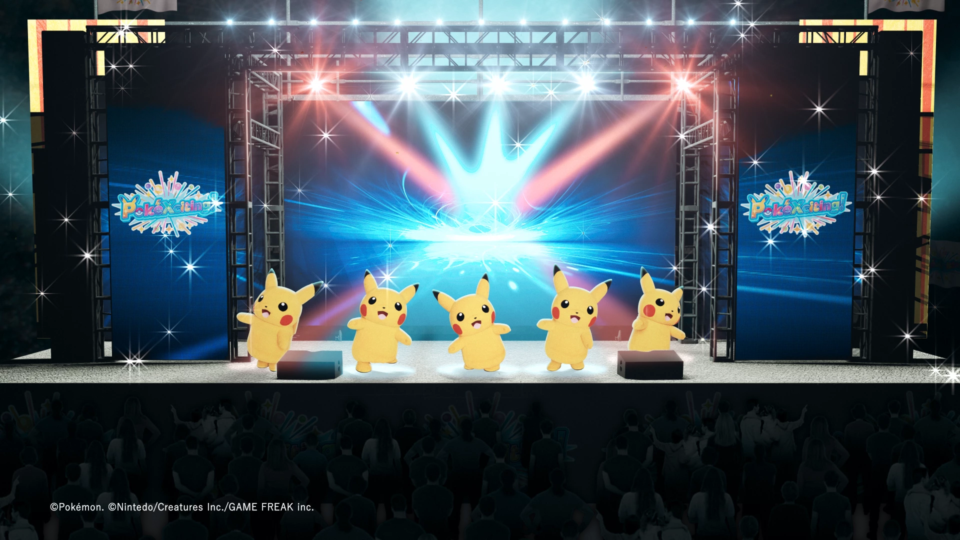 PokéXciting! in 台北場將於 10 月 10 日、11 日登場,現場將帶來一系列精彩內容與互動體驗,在活動期間內,台北場專屬色的「PokéXciting! 皮卡丘」也將首次公開亮相,並參與現場舞台演出及相關活動,與大家在充滿活力的快樂氛圍中同樂。