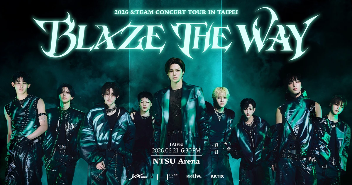  ​ 隨著回歸釋出，&TEAM 也同步啟動全新巡演「2026 &TEAM CONCERT TOUR 'BLAZE THE WAY'」，將於 5 月 13、14 日自日本神奈川揭開序幕，海外首場將於 6 月 21 日登陸台北。這是也是繼去年六月他們來台舉辦專場、吸引約 5,500 名粉絲前往南港展覽館朝聖後，歷經一年的成長與累積，場地升級至指標性的場館「林口體育館」。