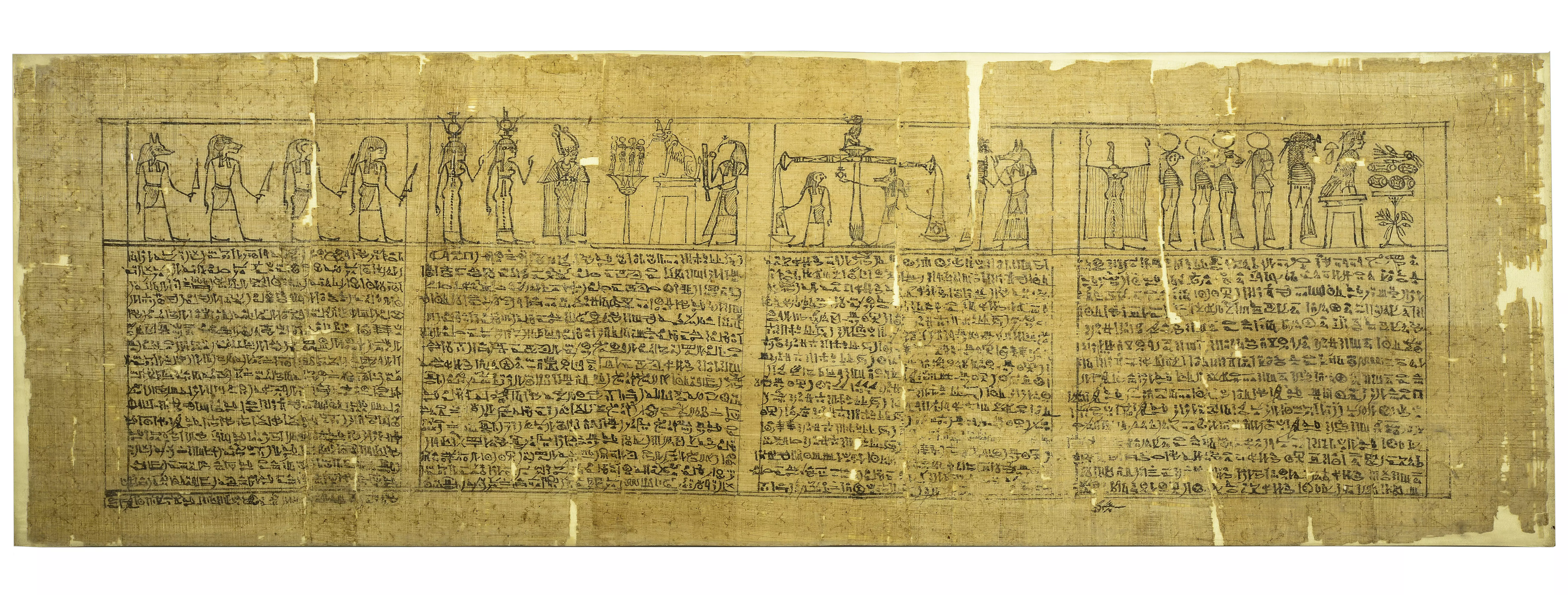 史博館《埃及木乃伊—永生傳說》女子喪葬莎草紙©Museo Archeologico Nazionale di Firenz