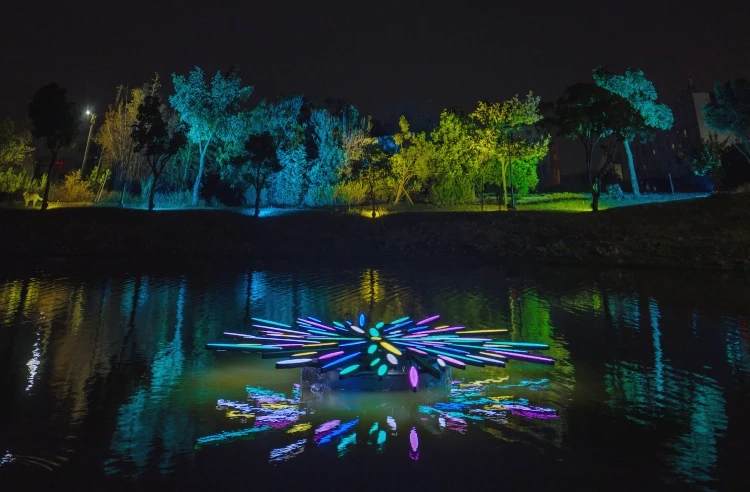 2026「月津港燈節」17｜有肩膀工作室＿海上的煙火