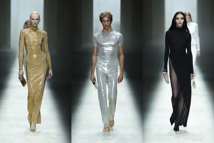 整體氣質明顯向90年代靠攏,Tom Ford 時期那種貼身、冷冽、節制的性感成為底蘊,Demna收起過往誇張體量,讓線條回到身體本身,他口中的「智慧設計」,其實是一種克制後的精準。