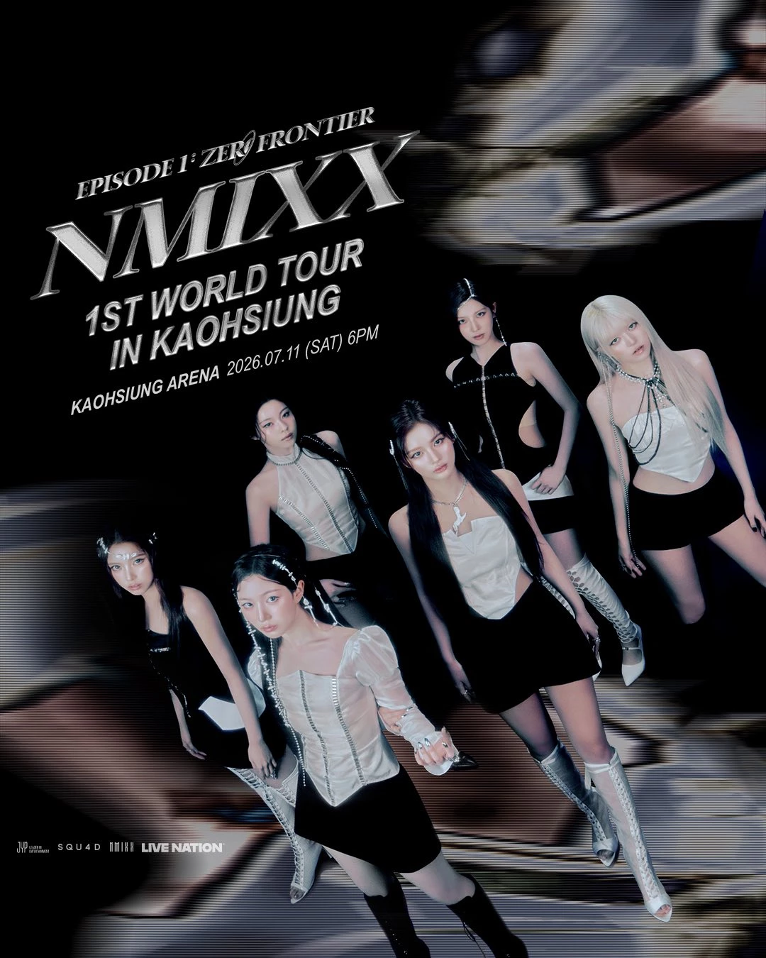 NMIXX 近日也如火如荼舉辦首場世界巡迴演唱會「NMIXX 1ST WORLD TOUR〈EPISODE 1: ZERO FRONTIER〉 」，在陸續插旗洛杉磯、倫敦、馬德里等多座國際城市後，今日更透過理想國正式宣布，將於 7 月 11 日（六）帶著巡演登上高雄巨蛋！
