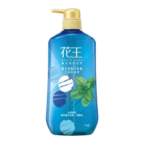花王 植萃弱酸洗髮精涼感控油型,750ml,NTD179
