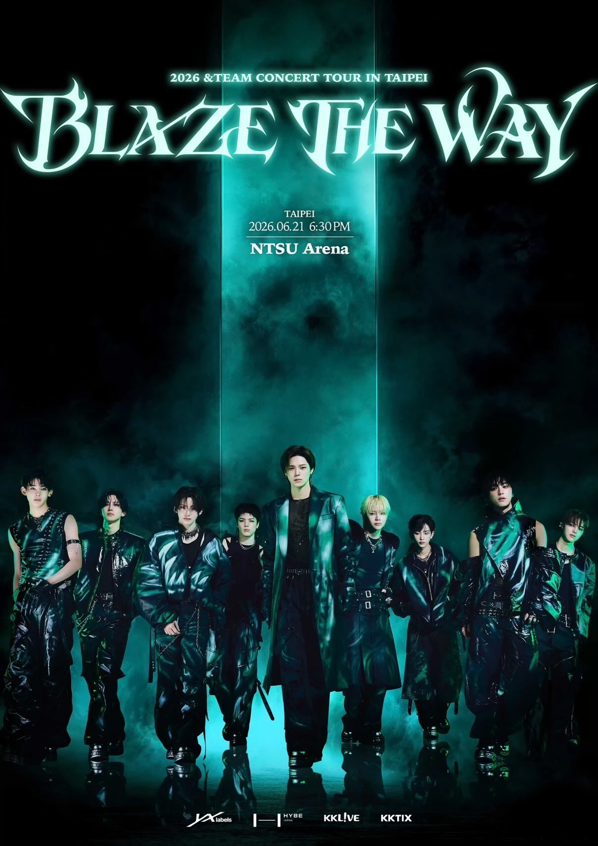 &TEAM 這次「BLAZE THE WAY」台北站是巡迴海外首站，官方也預告將帶來更成熟的現場實力與招牌高強度舞台。 