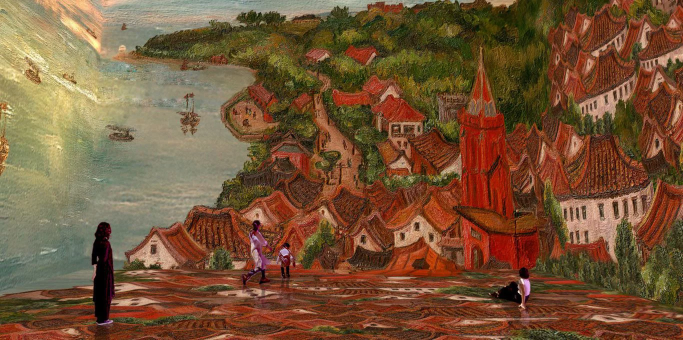 目前南國美籌備處的春節首檔展覽《微光中的寫生者》日前開展