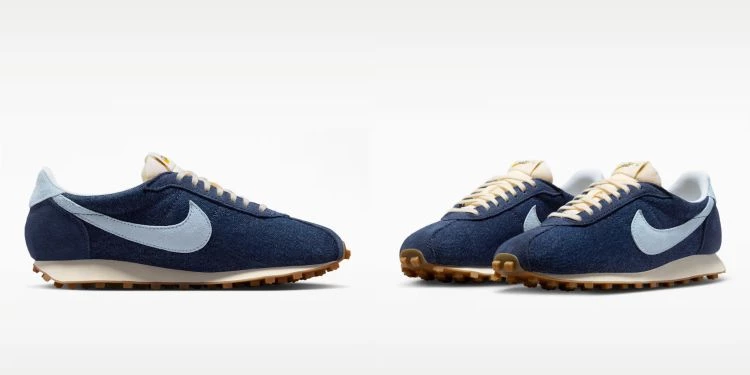 Nike LD-1000 first launched in 1977, with its iconic flared heel originally designed for long-distance running stability, now becoming an instantly recognizable retro symbol. The upper is made of denim and suede, balancing durability and breathability, and the fit is more lightweight than imagined.