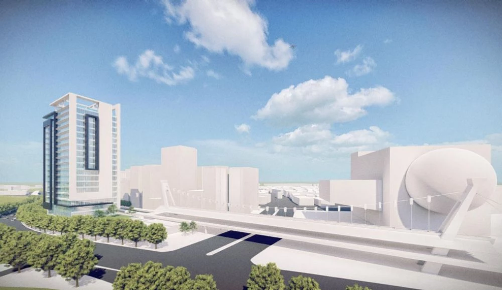 坐落於台北捷運紅線「劍潭站」，將打造新商場地標。規劃地上 18 層（面積約 9,400 坪）、地下 3 層（面積約 2,700 坪），結合辦公室與百貨商場功能，並設置物業控制中心、教保中心、景觀餐廳及觀景平台。基地鄰近台北表演藝術中心，未來可強化藝文場域周邊機能，並串聯士林夜市，形塑兼具文化、觀光與商業的複合生活圈。預計每年產值可達 2 億新台幣。