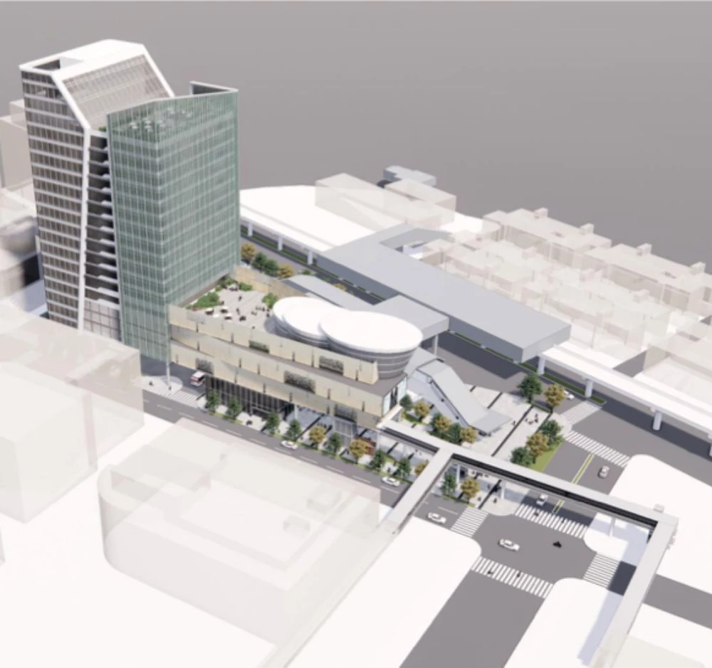 坐落於台北捷運文湖線（內湖線）劍南路站對面，將打造全新高樓地標。規劃地上 18 層（面積約 9,400 坪）、地下 3 層（面積約 2,700 坪），提供辦公室與百貨商場功能。除了設置教保中心、景觀餐廳及空橋系統外，該案亦規劃客運轉運站，強化區域交通樞紐功能。基地緊鄰美麗華百樂園與大直商圈，未來將串聯娛樂、購物與商務機能，預計每年產值可達 2 億新台幣。