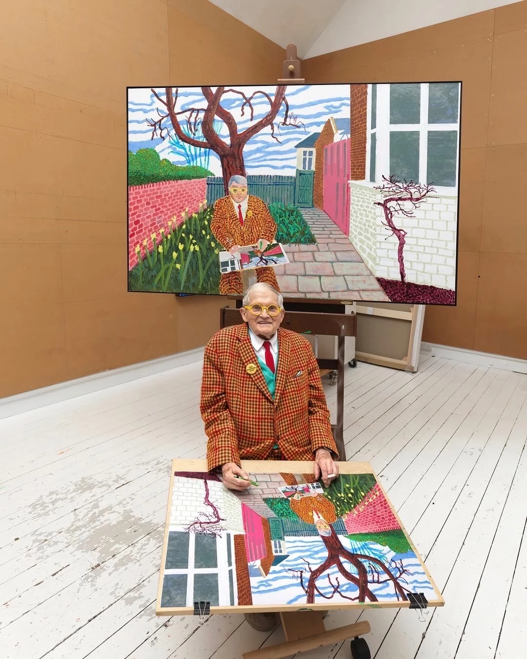 英國藝術家David Hockney與其跨越繪畫、攝影和數位媒材的創作
