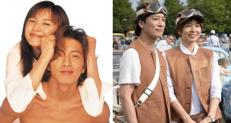 提到《長假》，自然不能不提山口智子與木村拓哉（上圖左），倆人於當年攜手創下的現象級影響力。這部作品不僅是90年代日劇黃金時期代表，更被許多人視為「戀愛日劇天花板」，播出後，甚至掀起一波學鋼琴熱潮，兩人的經典CP感至今仍難以被取代。而山口智子率性、不刻意討好的自然魅力，自然也成為《長假》歷久不衰的重要原因之一。再加上她與丈夫、同時也是影壇傳奇演員—唐澤壽明，數十年來一直是日本演藝圈公認的「明星夫妻代表」（上圖右），更讓她在外界眼中始終保有難以取代的巨星地位與優雅氣場。