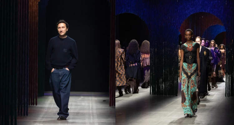 自1968年由創辦人Gimmo Etro於米蘭成立品牌以來，Etro始終以文化交融與精湛工藝為核心精神。來到2026年秋冬作，Marco（上圖左）並未刻意顛覆，而是讓品牌語言更明確、更純粹地被看見。熟悉的圖騰仍在、浪漫氣質也依舊，但輪廓更清晰、態度更堅定。品牌在循環中前行，看似回到原點，實則已經走得更遠。讓我先為品牌即將到來的60大壽，祝聲「生日快樂」吧！