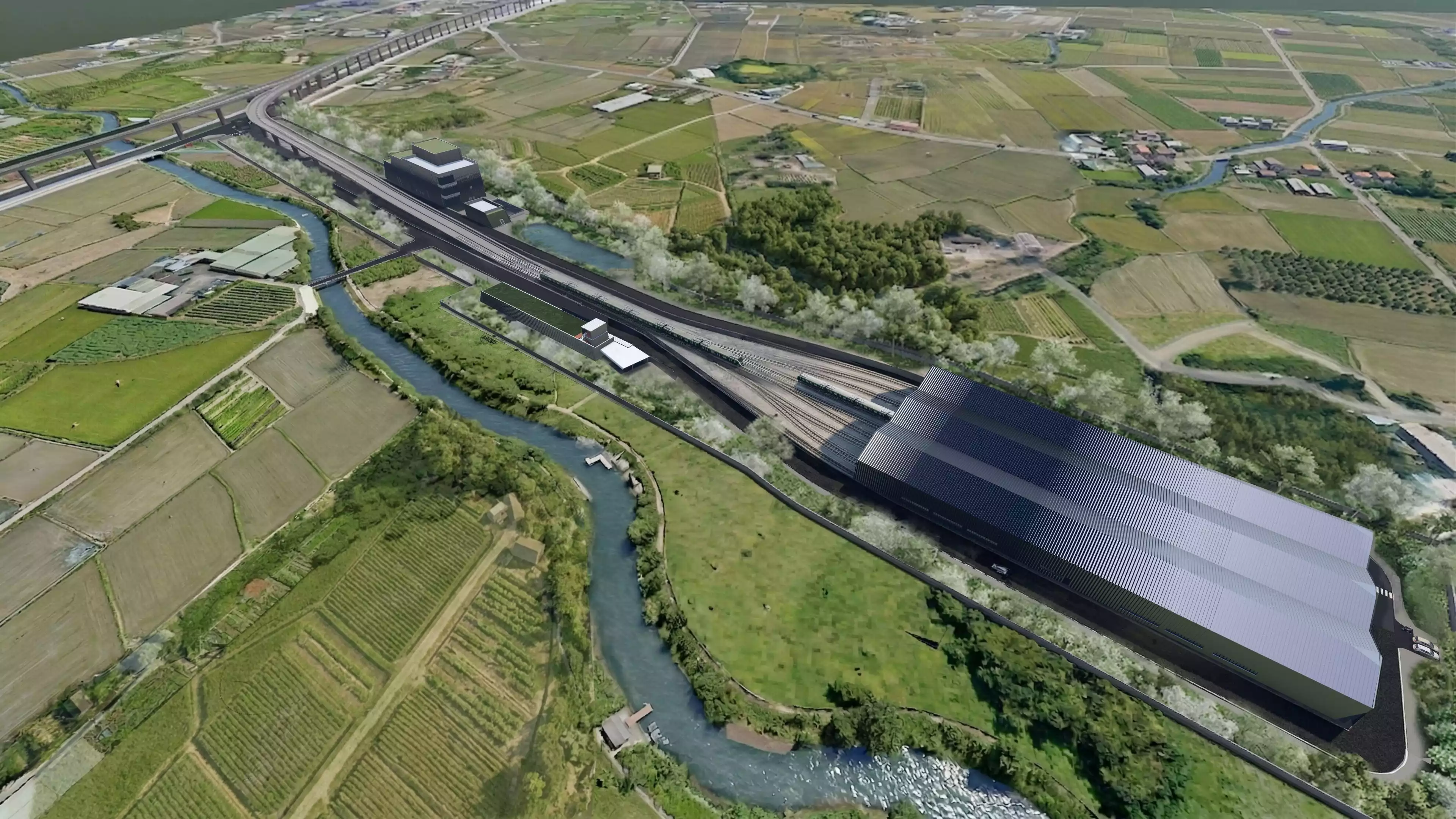 綠線延伸中壢共規劃 6 座車站,自綠線 G01 站出發後向西延伸,包括:G30 站(八德區建德路至崁頂路新闢道路)、G29 站(中壢區中山東路四段,近慈安三村)、G28 站(中壢區中山東路三段,近富台國小)、G27 站(中壢區中山東路二段,近中壢家樂福)、G26 站(中壢區環中東路與福州路口,近中壢體育園區)、G25 站(台鐵中壢站後站健行路下方)。