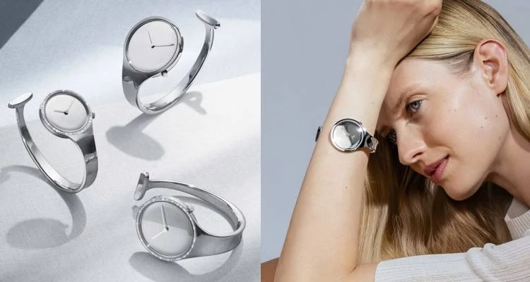 說到北歐風格的腕錶代表，第一個首要介紹的品牌肯定是Georg Jensen！尤其當你戴上Vivianna朵蘭大師的超經典鏡面手鐲錶，你會震撼於它竟然「沒有數字、沒有刻度、甚至沒有秒針」！銀白色的鏡面，反射著你的生活與周遭的風景，正是設計師想要告訴大家：「時間不該是拘束，當下的自己，才是唯一的真實。這不僅僅是腕錶，更是名副其實、值得傳家的當代藝術品。
