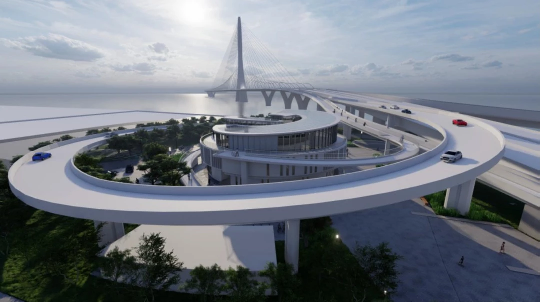 隨著淡江大橋即將正式通車,新北市再添一處結合建築美學、城市景觀與慢活動線的新亮點。位於淡江大橋一側的「管理中心」,不僅肩負橋梁監控與維運功能,更以免費開放的公共空間姿態,成為欣賞淡水河日落、漫步休憩與串連自行車道的重要據點。