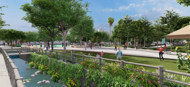 作為中壢舊城區的重要綠地節點，中正公園將迎來嶄新的樣貌，以「高齡友善、親子共融、以人為本」為核心，重新塑造具活力與溫度的都市綠地。園區將建置特色遊戲場，打造高齡友善的體健設施、療癒花園與無障礙動線，期望創造市民共享的開放空間，讓「舊城再生」的願景在綠意中實現。預計今年動工，第一區將於今年 7 月底完工，全案預計於明年全面竣工。