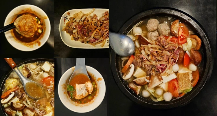 湯頭入喉,重頭戲終於要登場!看著鍋裡那些誘人的食材煮到完美熟度後,我迫不及待地動起筷子,一樣樣挾入口中、慢慢咀嚼。天啊~尤其是洋蔥炒羊肉,煮過後肉質更顯鮮甜、毫無羶味;至於手工丸子,更是讓我驚艷,紮實的肉汁在口中爆開,美味到根本停不下來!而最〜最靈魂的吃法,絕對是要沾上老闆特製的獨門醬料,再加上一點生辣椒。香氣與微辣感瞬間在舌尖交織,每一口吃下去的瞬間,都讓我忍不住在心底尖叫、默默鼓掌。