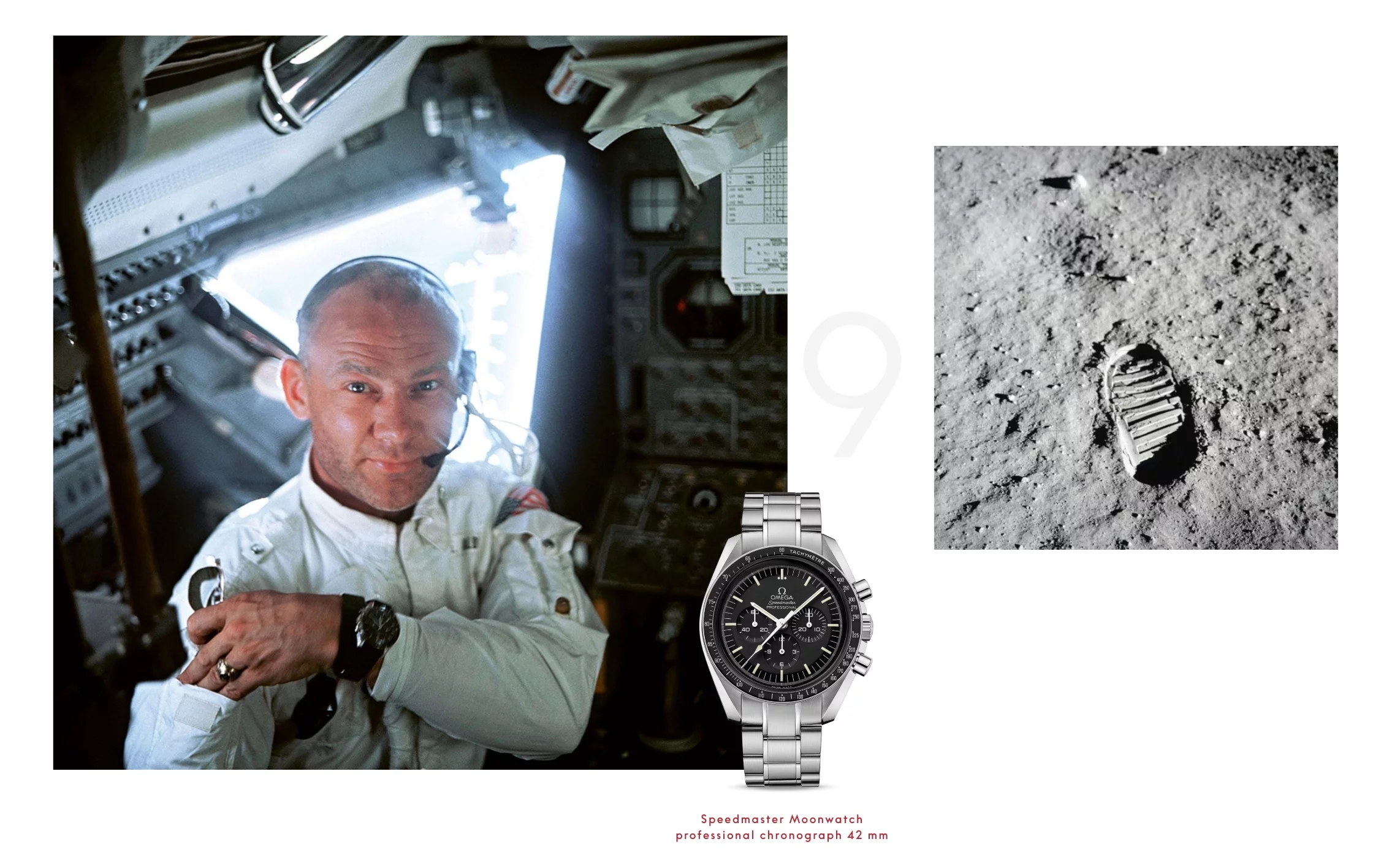 超霸的歷史轉折發生在1960年代。美國太空總署 NASA 為載人太空任務阿波羅計劃（Project Apollo）尋找可靠計時工具，對市售腕錶進行高溫、低溫、震動、減壓與衝擊等一連串極端環境的嚴苛測試。最終，1965年3月1日，Omega Speedmaster 打敗眾多強敵，成為唯一通過所有測試的腕錶，獲得「Flight Qualified for All Manned Space Missions」（符合所有載人太空任務的飛行資格）認證，並於1969年隨阿波羅11號登月。這個關鍵時刻，使超霸從專業運動計時工具，正式跨入航太任務領域，也為其日後被市場稱為「月球錶」奠定基礎。