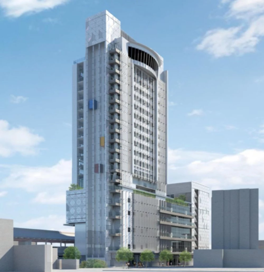 坐落於台北捷運紅線「士林站」一旁，將迎來全新建築地標。規劃地上 20 層（面積約 6,650 坪）、地下 4 層（面積約 3,596 坪），整合旅店、商場及辦公室功能，並打造景觀餐廳。三樓設有連通空橋，可串聯捷運站及商場、飯店動線，集智慧化、綠建築與防疫設計於一體，並配置景觀電梯。基地旁緊鄰士林官邸與士林夜市，兼具觀光與生活便利，預計每年產值可達 1.8 億新台幣。