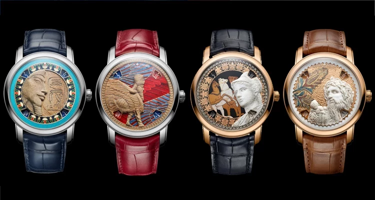 我們常形容「頂級製錶工藝，就像戴在手腕上的藝術品」，但Vacheron Constantin（VC，江詩丹頓），這次於2026年「Watches & Wonders錶展」上發表的「Métiers d'Art 藝術大師」系列新作，幾乎可說是真正把千年古文明藝術珍品直接“戴著走”。品牌再度攜手法國羅浮宮，從館藏古文明藝術汲取靈感，推出4款限量時計，將古埃及、亞述、古希臘與羅馬帝國的經典雕塑與神話角色，濃縮進一個又一個的方寸錶盤之中。