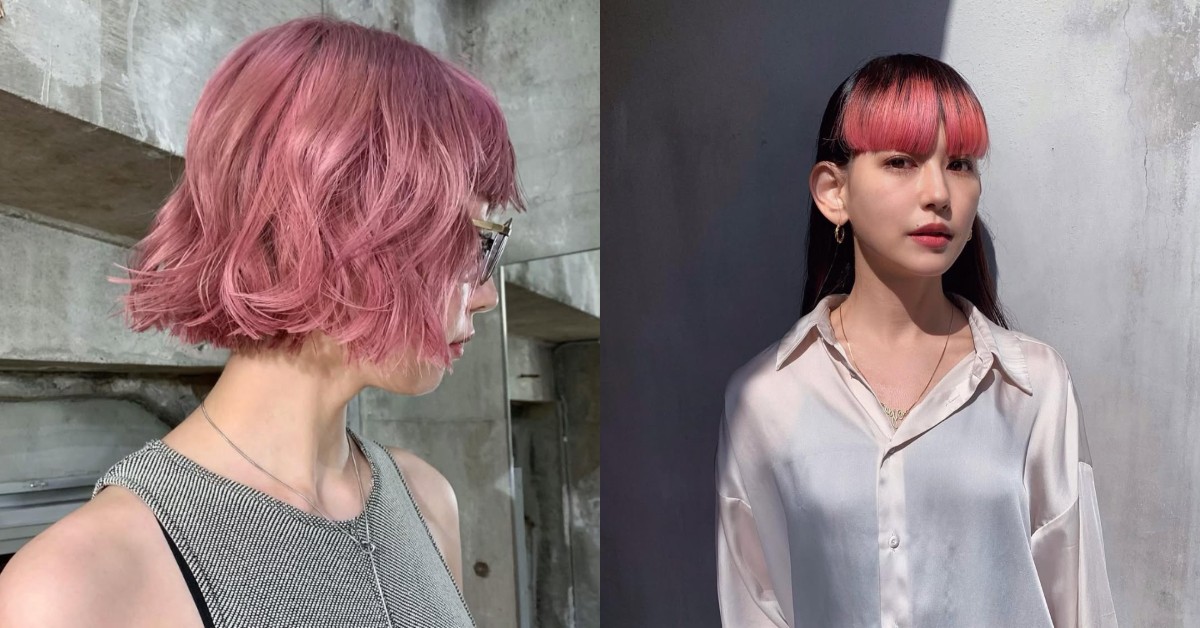 2026粉紅色頭髮推薦16款！染髮髮型靈感｜長髮、短髮、挑染到燙髮顯白又高級