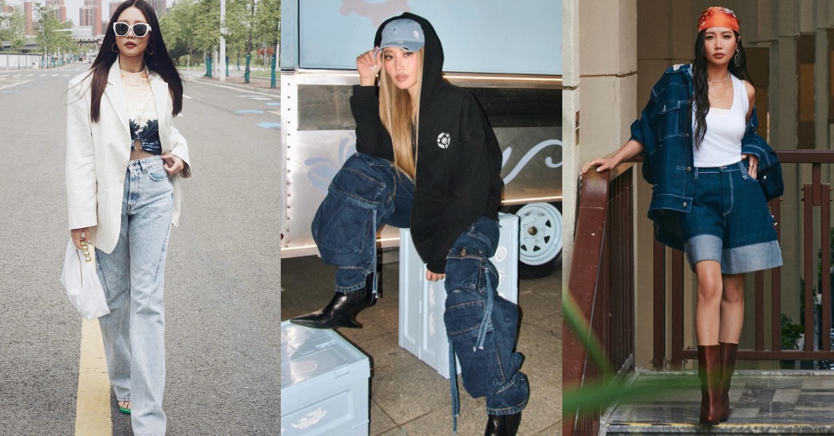 告別牛仔褲路人感！A-Lin七套丹寧穿搭教學：西裝外套混搭、小喇叭提臀直接變女神