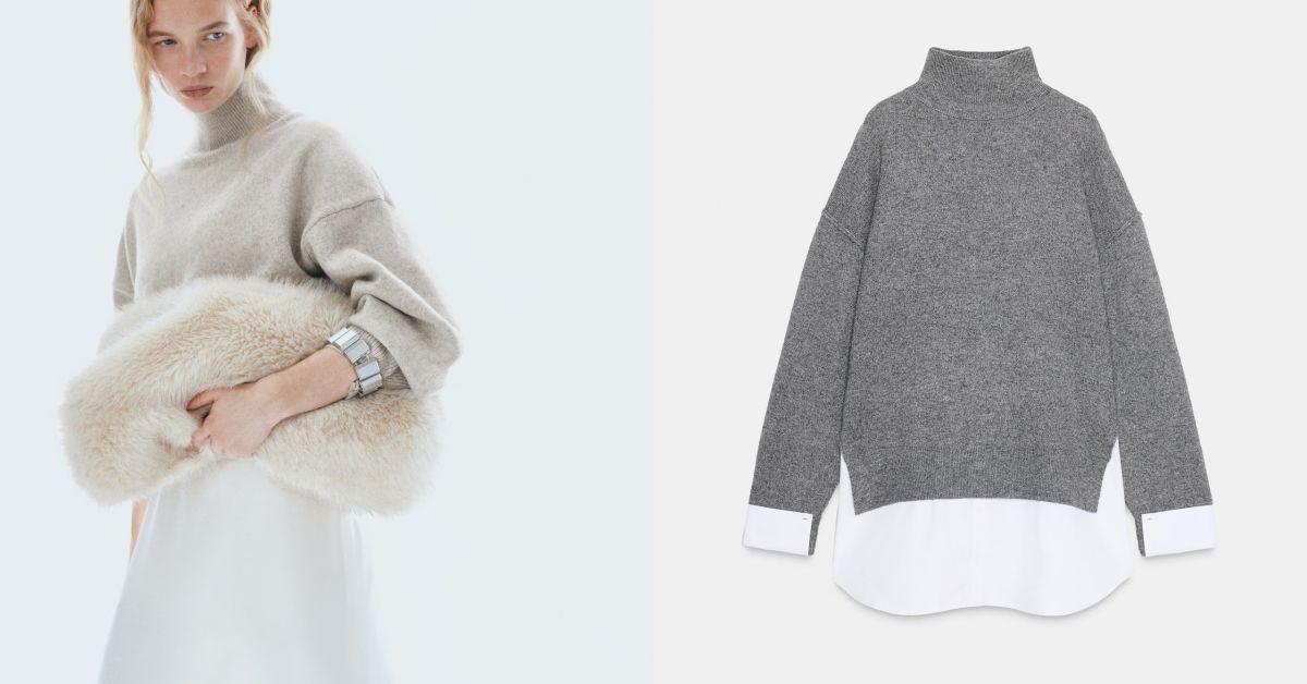 2026平價高領毛衣推薦10款！Zara拼接設計最吸睛，Muji千元有找