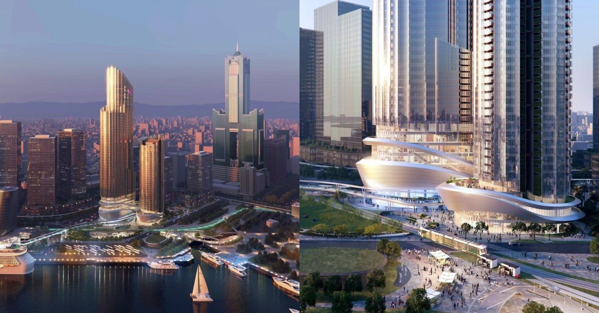高雄第四高樓！鴻海雙塔大樓2033年完工，打造亞灣區全新百貨商場
