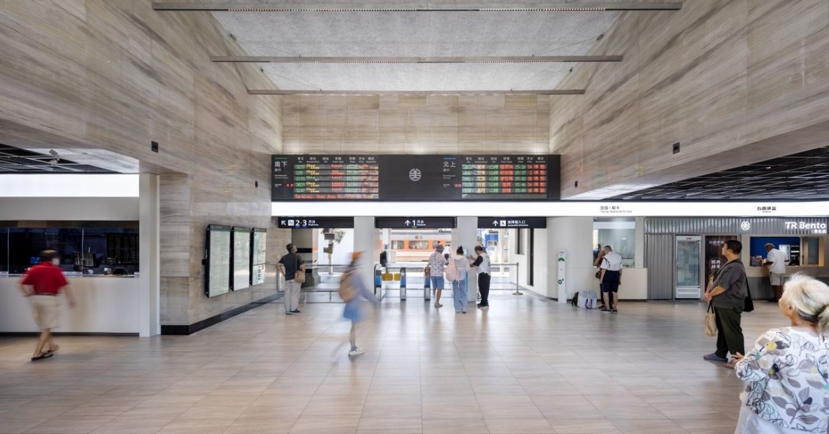 彰化車站全新登場！極簡明亮的空間設計，為乘客提供更清晰指引