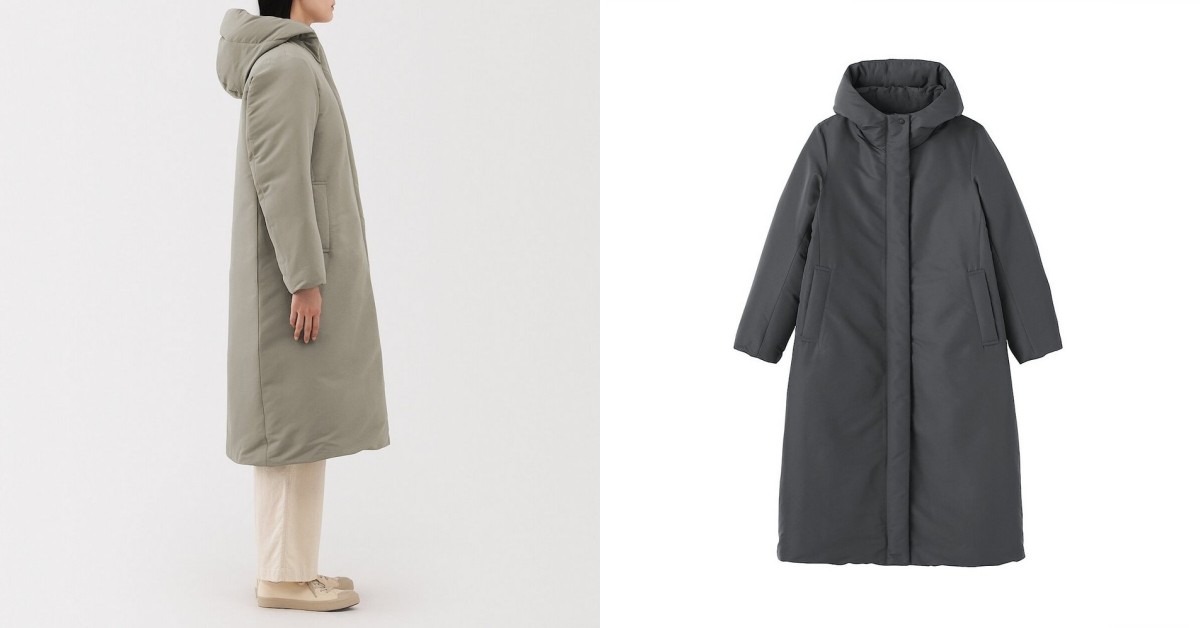 Muji這件大衣網友狂推！A字剪裁、防潑水，顯瘦穿搭必備