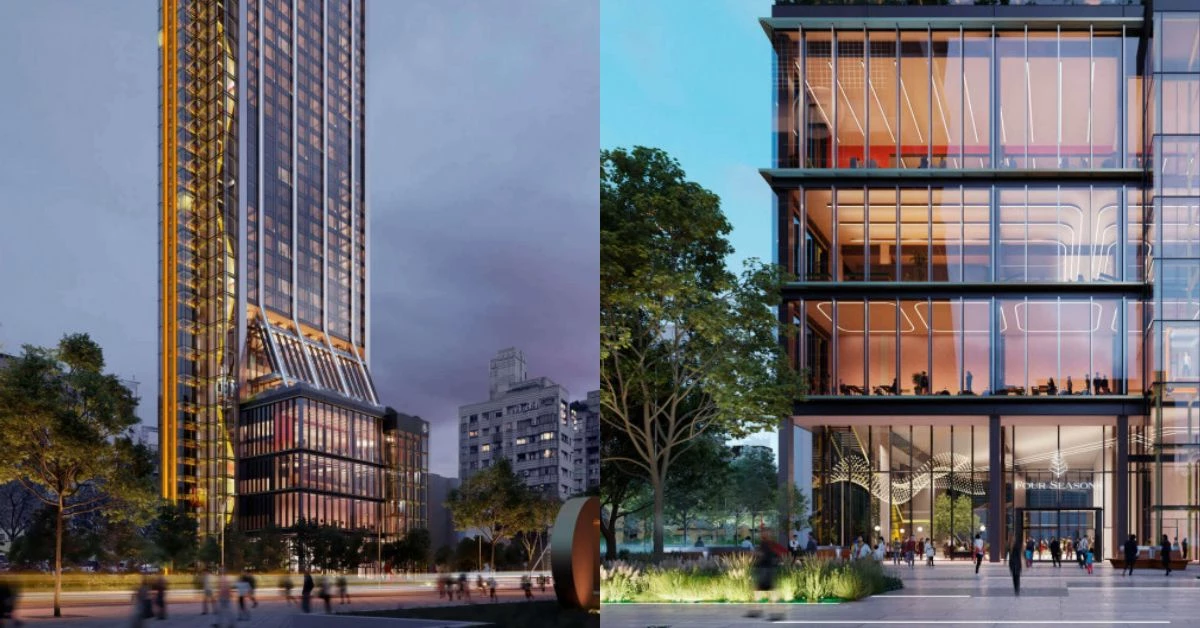 全台首座！台北四季酒店2028年開幕：坐落101對面，英國建築大師操刀