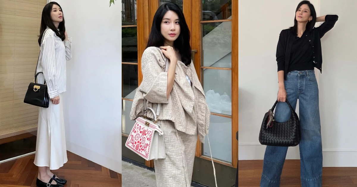 47歲美成20歲！《我的上流世界》李寶英減齡穿搭：凱莉包這樣搭超時髦