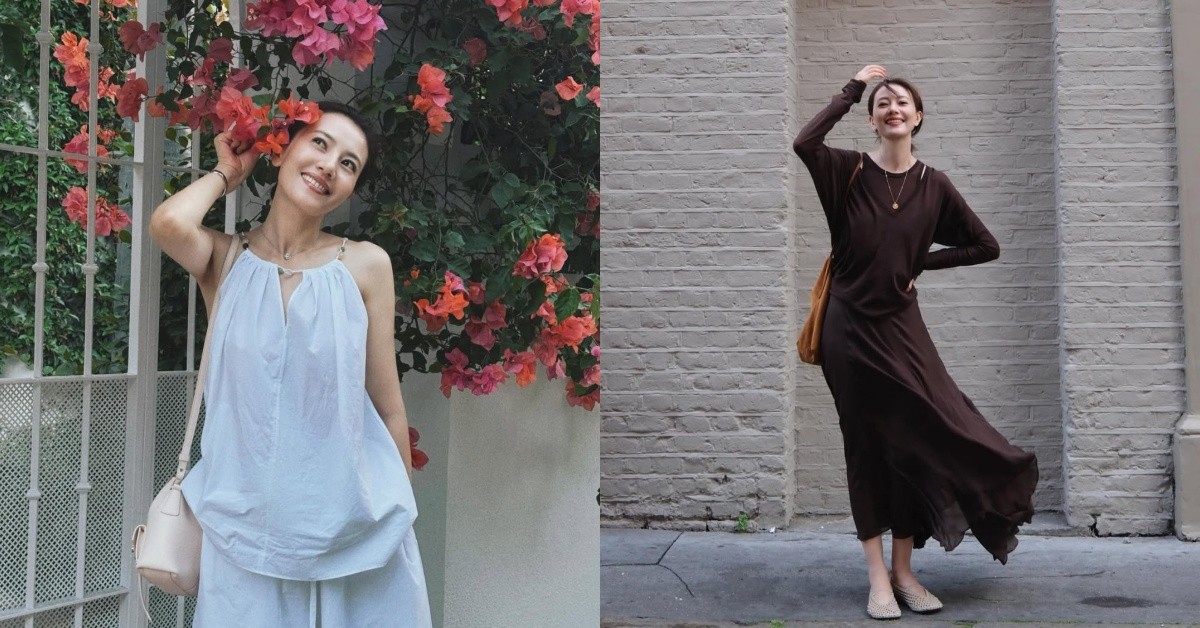 《風林火山》高圓圓45歲減齡穿搭8公式！身上最多三色，靠「這些配件」駕馭極簡風