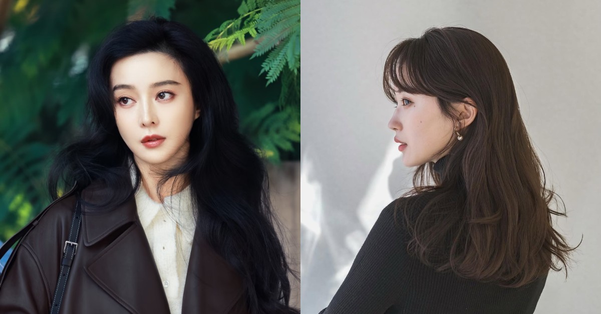 44歲范冰冰減齡髮型推薦！5款黑長髮造型：中分捲、八字瀏海熟齡必學