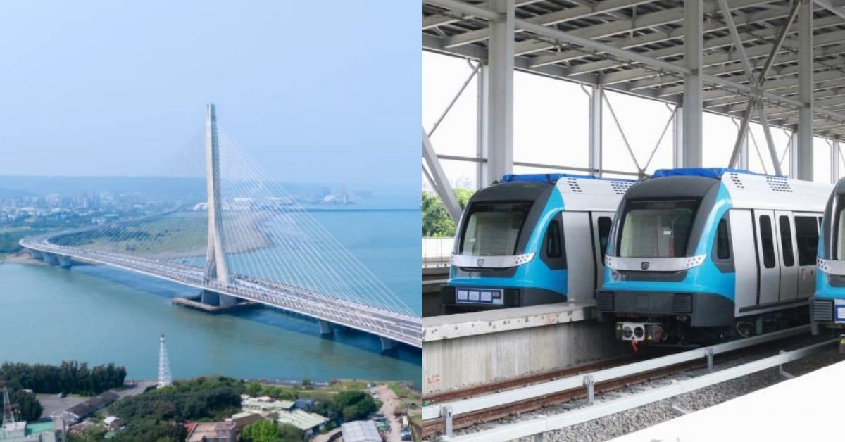 新北捷運「八里線」登場！串連淡江大橋、淡海輕軌，7個上車地點