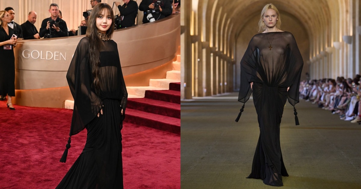 Lisa登上2026金球獎紅毯！透視禮服來自「這品牌」