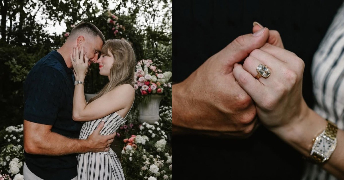 Taylor Swift泰勒絲求婚鑽戒好閃！8克拉「鴿子蛋」估值破千萬，細節一篇看