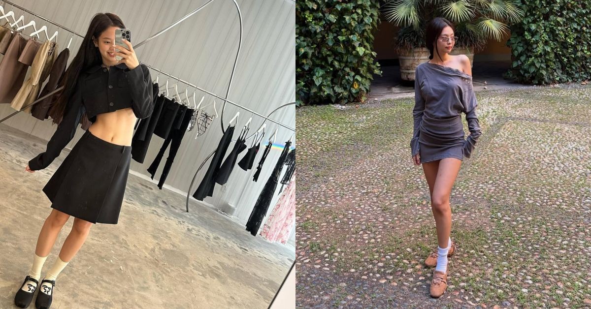 Jennie示範芭蕾舞鞋穿搭4招！日常混搭也能超時髦