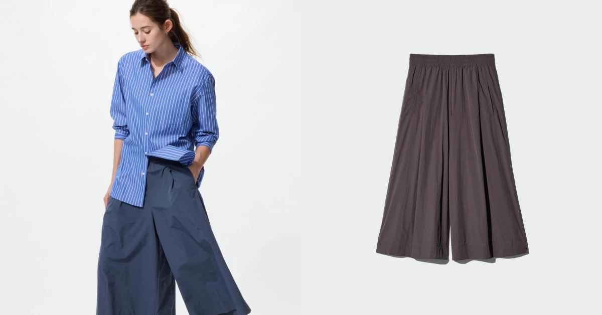 Uniqlo「縮臀神褲」是這條！寬版設計搭配九分剪裁，不悶熱又顯瘦！