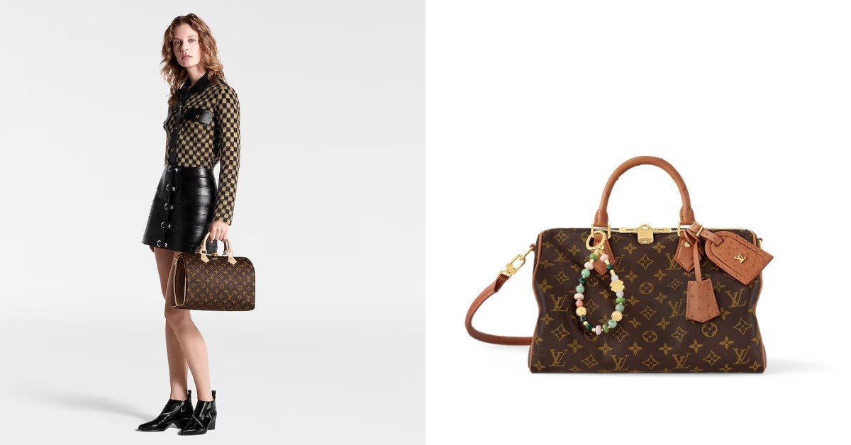 LV 經典包款Speedy 大升級！皮革內裡、自帶包包吊飾，顏值與質感兼具！