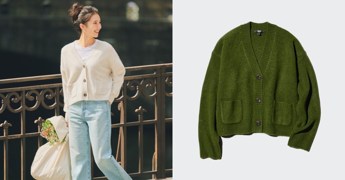 Uniqlo短版針織外套爆紅！這「顯瘦神款」千元入手，日本女生都在穿