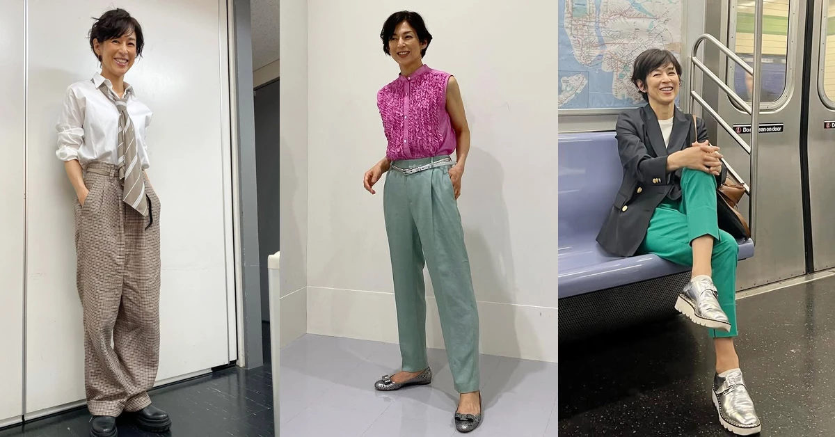 90年代日劇女神《東京愛情故事》60歲鈴木保奈美減齡穿搭20公式