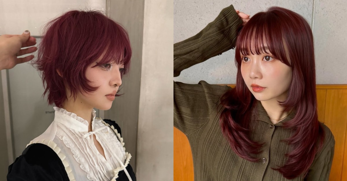 紅色頭髮造型推薦16款！鮑伯短髮、鎖骨剪到狼尾剪，顯白又時髦的染髮靈感