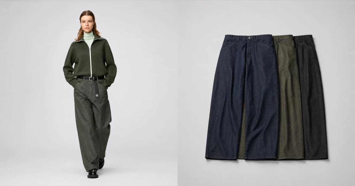 Uniqlo C 系列這條「顯瘦牛仔褲」網友狂推！橄欖綠配色精品感最強！