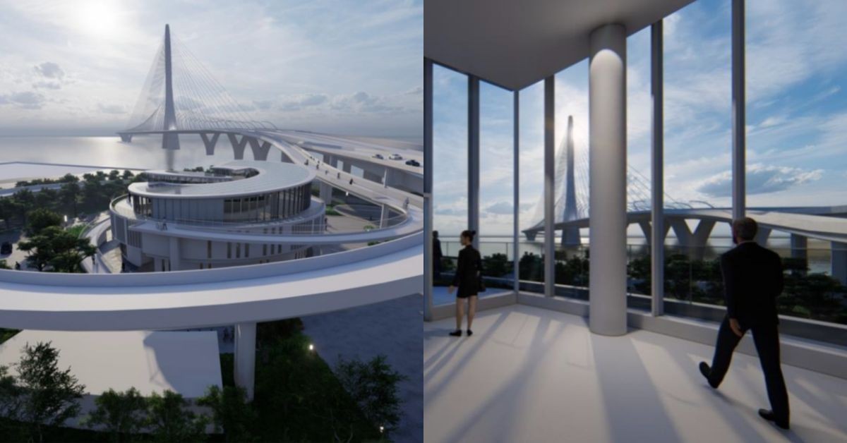 新北淡江大橋「管理中心」登場！打造最美日落景點、串連自行車道