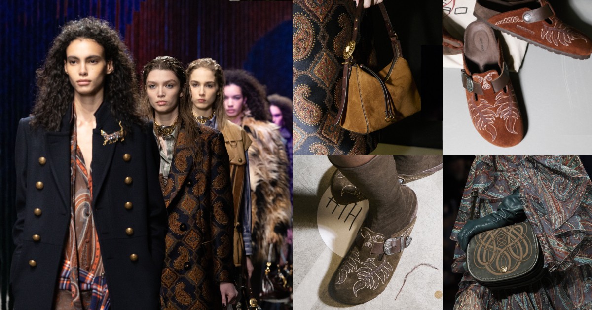 Etro 60週年前哨戰！2026秋冬大秀4亮點：聯名勃肯鞋搶盡鋒頭！