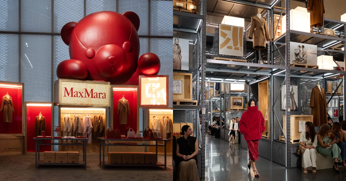 睽違10年！Max Mara75週年重回上海「展中走秀」巨型泰迪熊、檔案室，2027 Resort度假系列開新局