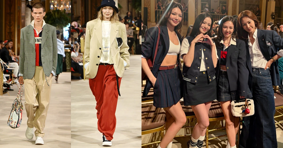 2027春夏時裝週｜Tommy Hilfiger星光雲集！Jisoo、Gigi Hadid、丁海寅演繹全新美式學院風